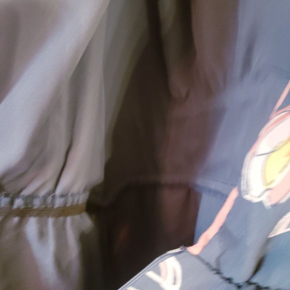 June and Hudson wide leg pant suit size 1X cropped floral hunter green pink - Picture 14 of 15